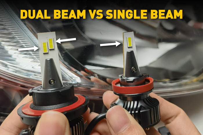 Difference Between Dual Beam And Single Beam Headlights Bulb