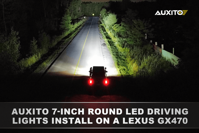 AUXITO 7-INCH ROUND LED DRIVING LIGHTS INSTALL ON A LEXUS GX470