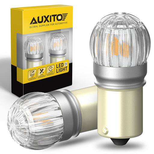 1156 LED Bulbs Amber Turn Signal Light, Super Bright Unique 1:1 Design, BA15S 7506 1141 P21W for Blinker Turn Signal Bulbs, Tail Light, Stop Brake Lights, Side Marker Turn Signal Replacement