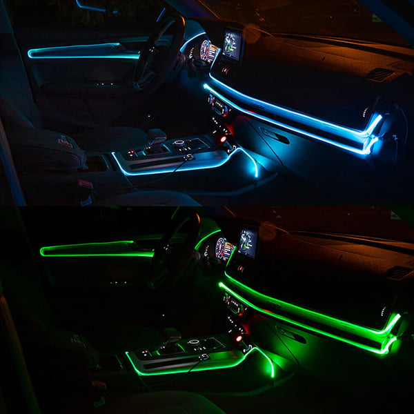 13.1FT Auto Car Interior Atmosphere Wire Strip Light LED Decor Lamp Accessories Controlled by Remote Controller