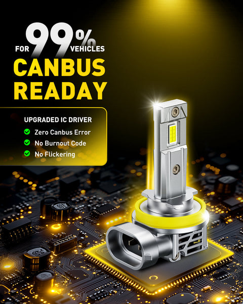 2025 New Upgraded H11 LED Headlight Bulbs, 13000LM/Set, AUXITO M6S Series