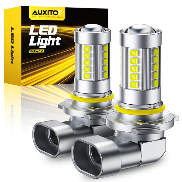 2025 Newest HB4/9006 LED Fog Light Bulbs – 27 CSP Chips, 6500K Cool White, 360° Full Illumination, 1:1 OEM Fit