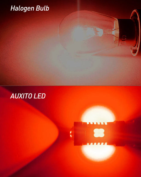 3157 3156 LED Bulbs with Projector for Car Tail Lights Brake Lights, Red