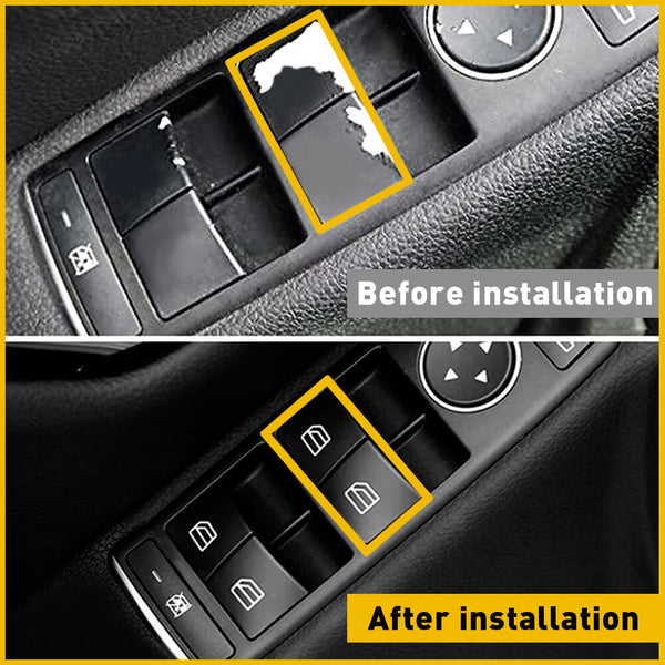 4Pcs For Mercedes-Benz Interior Switches Car Window Switch Button Cover