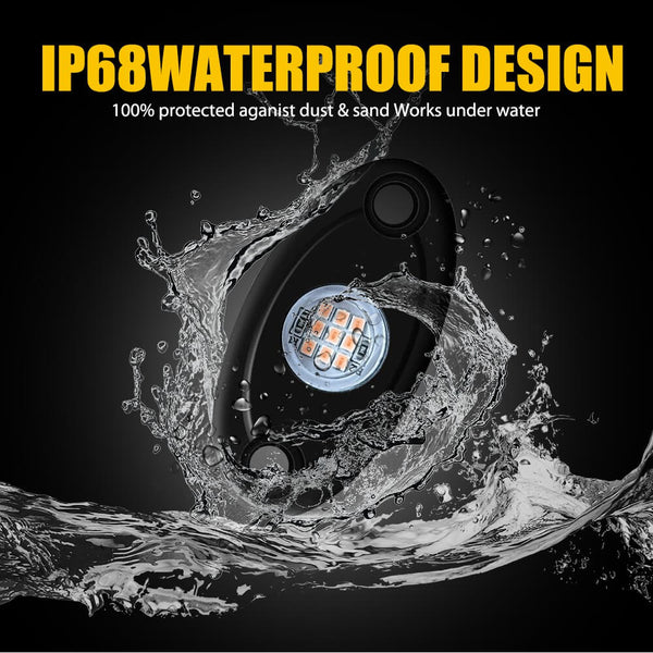 4pcs LED Rock Lights For Jeep Off-Road Truck UTV ATV Underbody Wheel Light-9 LEDs per Light