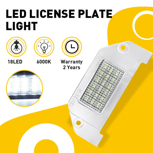 6000K White LED License Plate Light Kit For Dodge Charger Challenger Magnum Avenger Dart