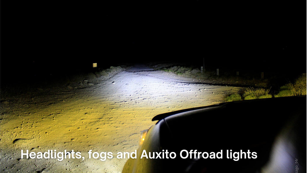 7 Inch Round LED Offroad Lights, 200W 24000LM Super Bright Long Distance Driving Light Round Work Light, Spot Flood Light for Truck Jeep Pickup ATV UTV