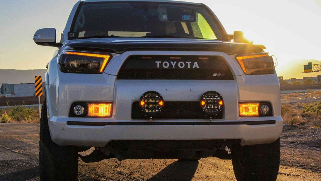 7 Inch Round LED Offroad Lights, 200W 24000LM Super Bright Long Distance Driving Light Round Work Light, Spot Flood Light for Truck Jeep Pickup ATV UTV