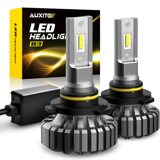 9006/HB4 LED Bulbs, 6500K White Fanless Lights, 300% Brighter