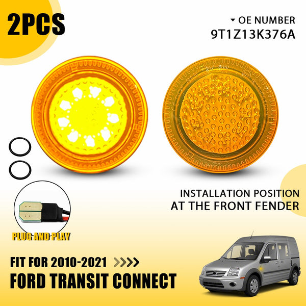 Amber LED Side Marker Light for Ford Transit Connect 2010-2021