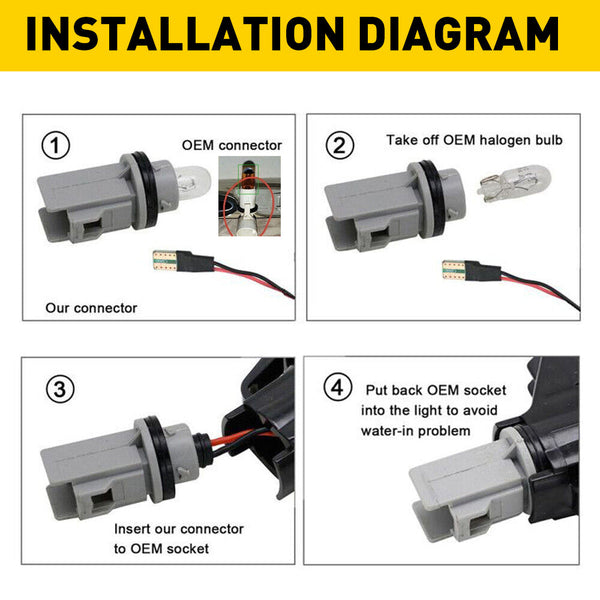 Amber LED Side Marker Light for Mini Cooper R56 Hatch 2006-2013 & R55 Clubman 2007-2014