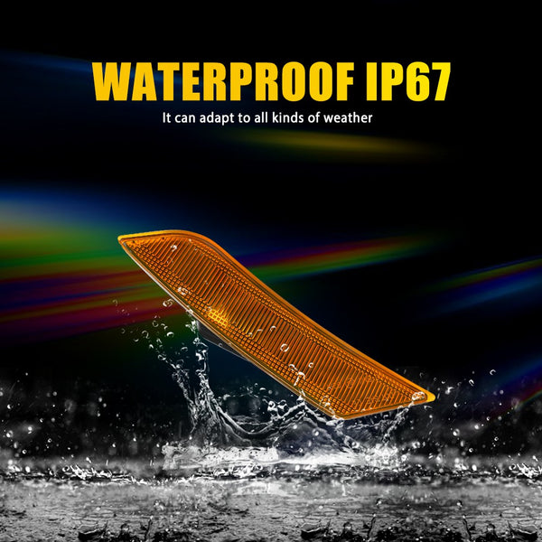 Amber LED Side Marker Light Housing for Cadillac ATS 2013-2014 & XT5 2017-2024, Front