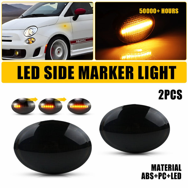 Amber Sequential LED Side Marker Light for Maserati GranTurismo 2007-2019, Front