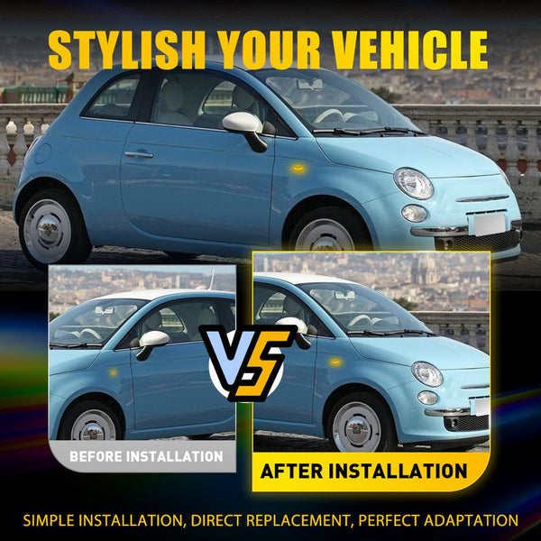 Amber Sequential LED Side Marker Light for Maserati GranTurismo 2007-2019, Front