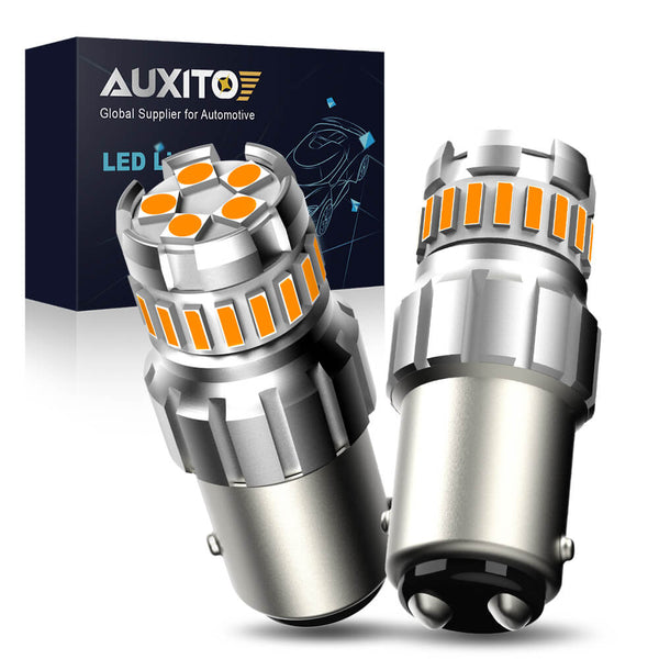 AUXITO 1157 BAY15D LED Bulb for Turn Signal Light, Amber Yellow