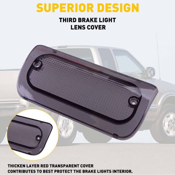 AUXITO 3rd Brake Light Lens Cover Fits 1994-2004 Chevy S-10, GMC Sonoma (Extended Cab Only)