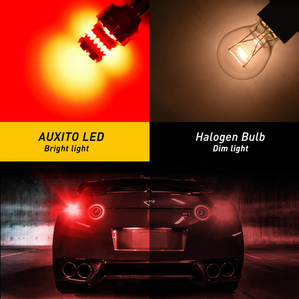AUXITO 7443 7440 LED Bulb for Tail brake Light, Red