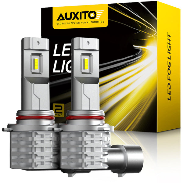 AUXITO 9005 LED Fog Light Bulb Fanless, 40W 6000LM High Brightness, 6500K Cool White, CSP LED Chips