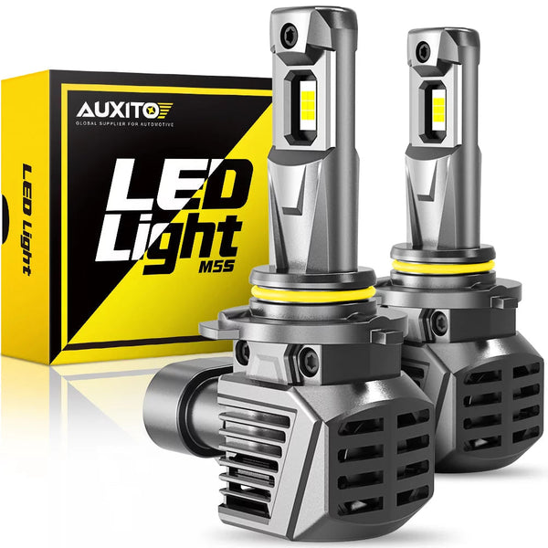 AUXITO 9005 LED Headlight Bulbs 6500K Cool White, 120W 22000LM 600% Brighter 9005 Headlight Bulbs for High Beam Low Beam, HB3 LED Headlight Bulb, Pack of 2