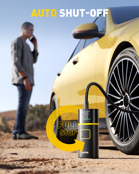 AUXITO A301 Tire Inflator Portable Air Compressor 150PSI Air Pump for Car Tires with Digital Pressure Gauge