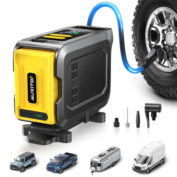 AUXITO AT1 150PSI Heavy Duty Tire Inflator, 26000mAh Power Station & 65W Fast Charging