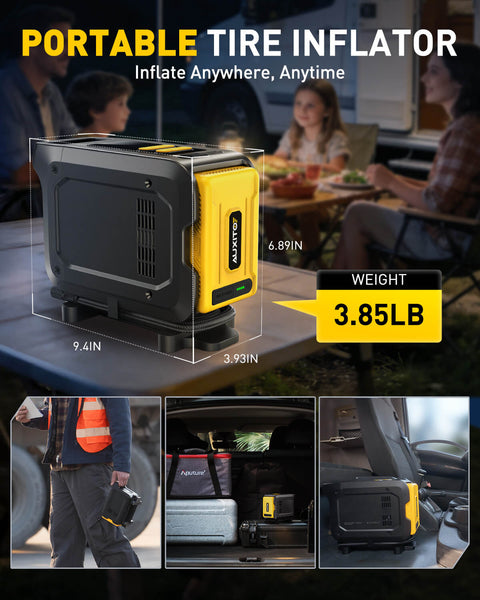 AUXITO AT1 150PSI Heavy Duty Tire Inflator, 26000mAh Power Station & 65W Fast Charging