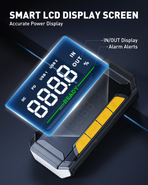 AUXITO J503 Portable 6000A Jump Starter 12V Battery Jump Box for Car & Truck