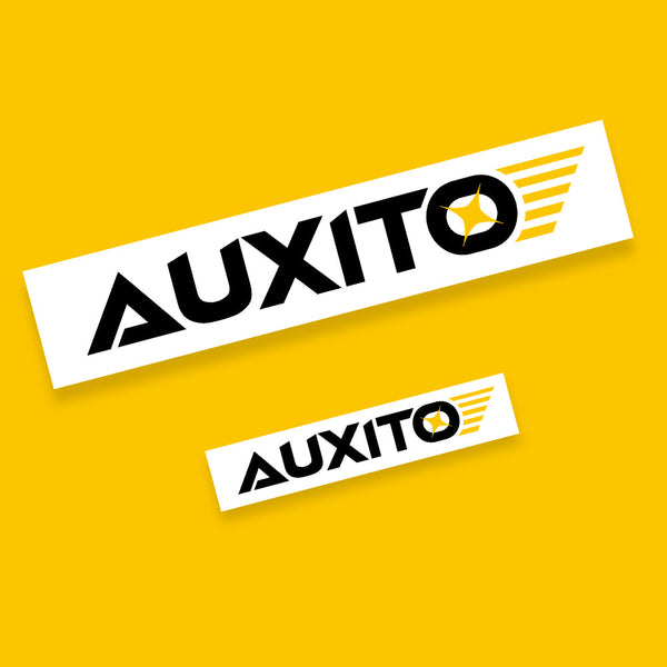 AUXITO Logo Sticker Decals Pack - Sizes: 7.08 in and 23.62 in