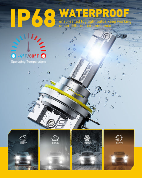 AUXITO M6 Series H15 LED Daytime Running Light Bulb