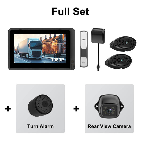 AUXITO Progressive Safe System DVS Kit 2024 for HGVs Safety Permit - Rapid 0.2s Detection