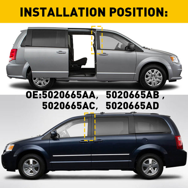 B Pillar Door Pillar Trim For 2008-2020 Dodge Grand Caravan, 2008-2016 Chrysler Town & Country