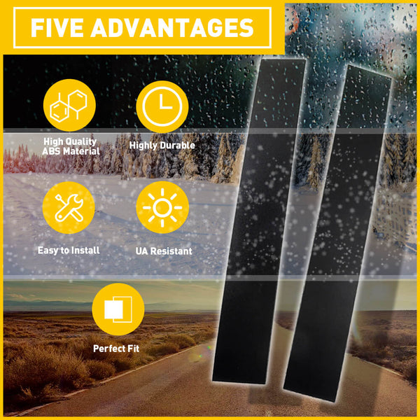 B Pillar Door Pillar Trim For 2008-2020 Dodge Grand Caravan, 2008-2016 Chrysler Town & Country