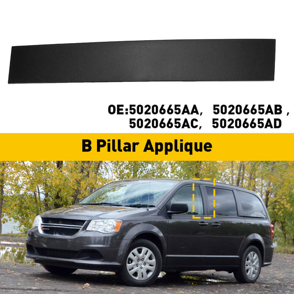 B Pillar Door Pillar Trim For 2008-2020 Dodge Grand Caravan, 2008-2016 Chrysler Town & Country