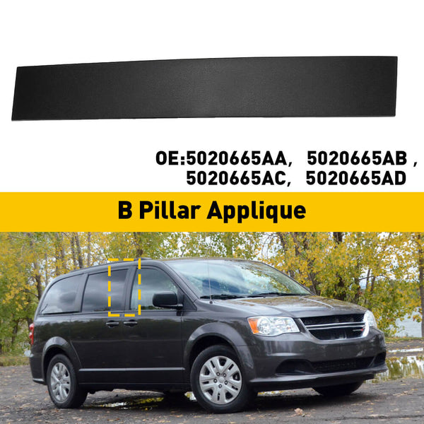 B Pillar Door Pillar Trim For 2008-2020 Dodge Grand Caravan, 2008-2016 Chrysler Town & Country