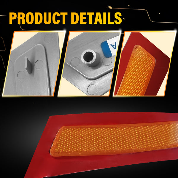 Bumper Reflector Side Marker Light for BMW X5 E70 2007-2010, Amber