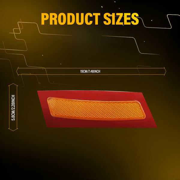 Bumper Reflector Side Marker Light for BMW X5 E70 2007-2010, Amber