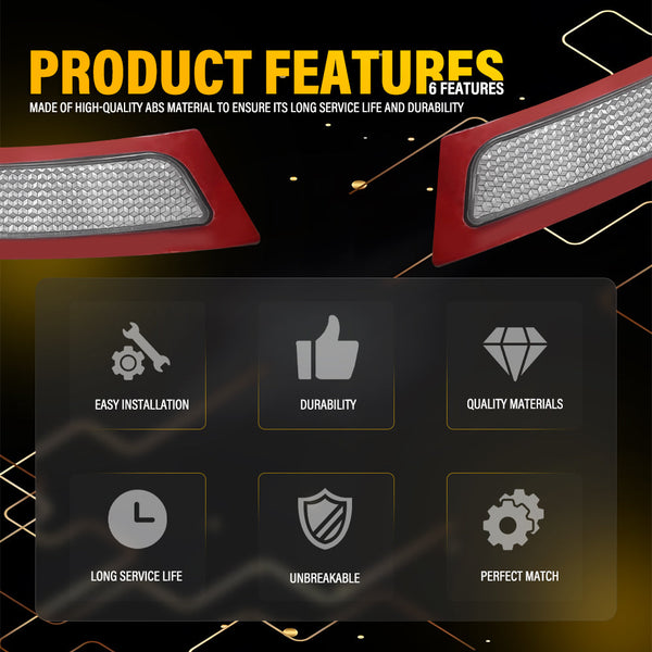 Clear Bumper Reflector Side Marker Light for BMW 5 Series F10 2011-2016