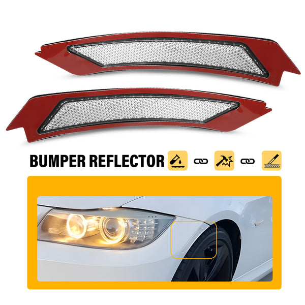 Clear Bumper Reflector Side Marker Light for BMW E90/E91 LCI Sedan 2009-2011