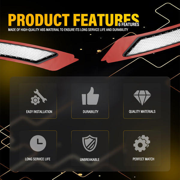 Clear Bumper Reflector Side Marker Light for BMW E90/E91 LCI Sedan 2009-2011