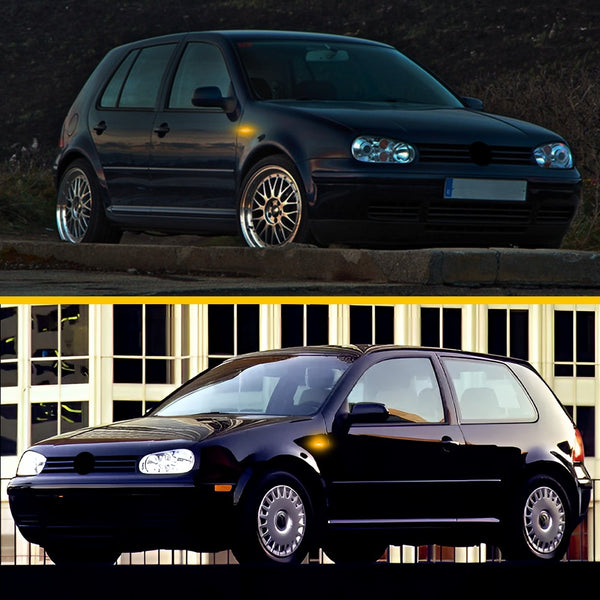 Clear Dynamic LED Side Marker Light for VW Golf MK4/Jetta/Passat, Front Fender