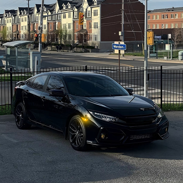 Clear LED Side Marker Light with Bulbs for Honda Civic 2016-2021, Front Fender