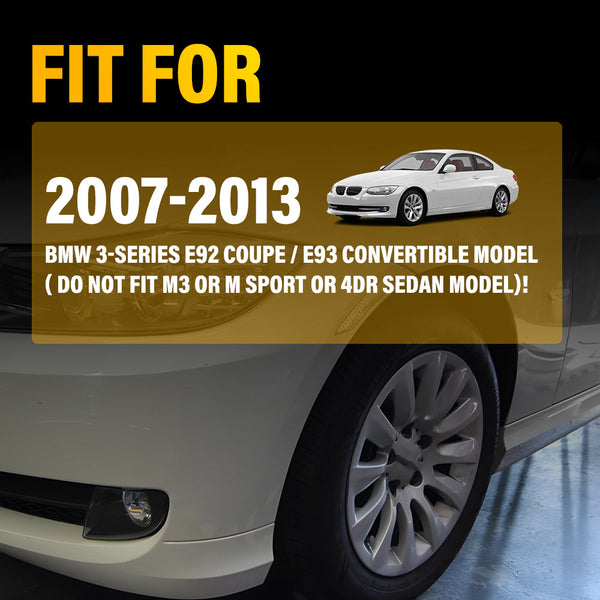 Clear/Smoked LED Bumper Reflector Side Marker Light for BMW E92/E93 Coupe 2007-2013