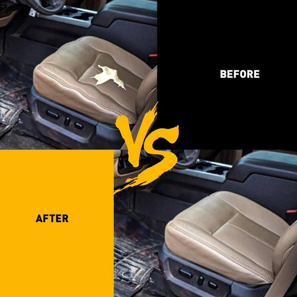 Driver Side Bottom Perforated Leather Seat Cover Fits 2011 - 2016 Ford F250 / F350 / F450 / F550