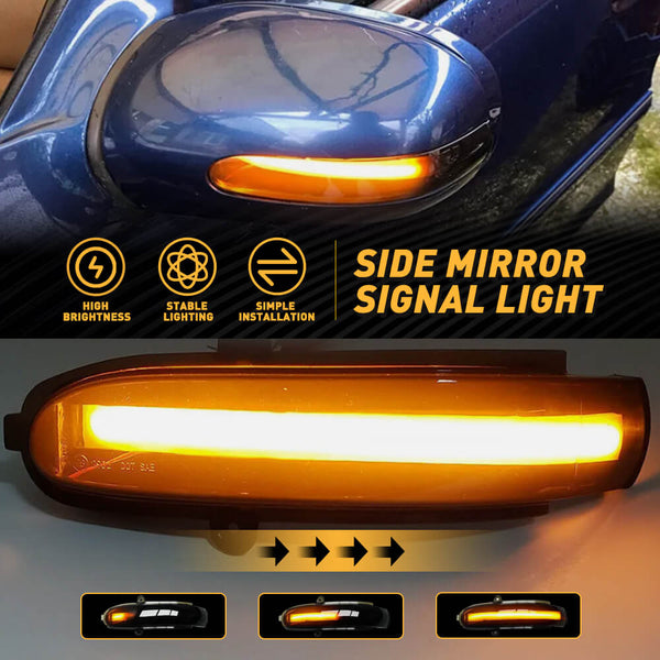 Dynamic LED Side Mirror Turn Signal Light For 2000-2007 Mercedes Benz C W203/C T-Modell/CL 203