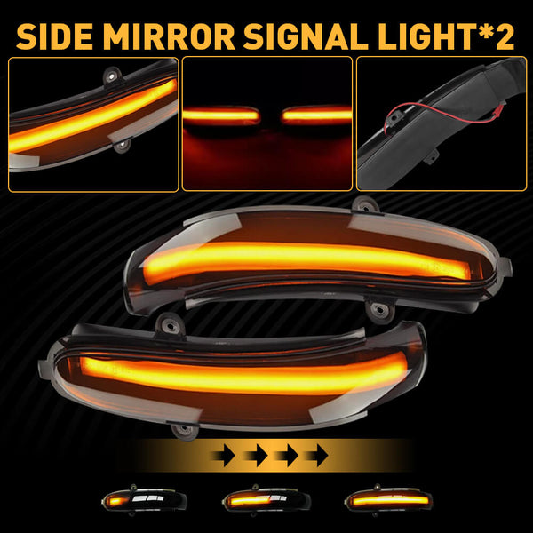 Dynamic LED Side Mirror Turn Signal Light For 2000-2007 Mercedes Benz C W203/C T-Modell/CL 203