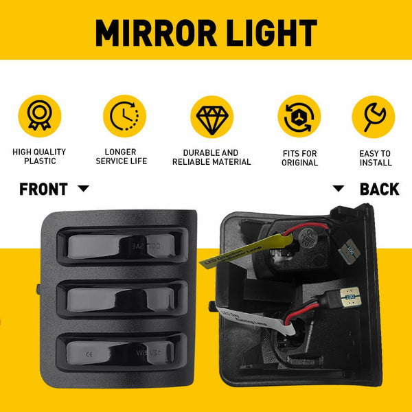 For 2008-2016 Ford F-250 F-350 F-450 F-550 SD | 2013-2014 Ford F150 LED Rearview Side Mirror Turn Signal Light