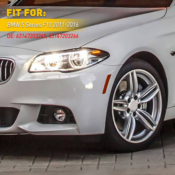 Front Bumper Reflector Side Marker Lights For 2011-2016 BMW 5 Series F10