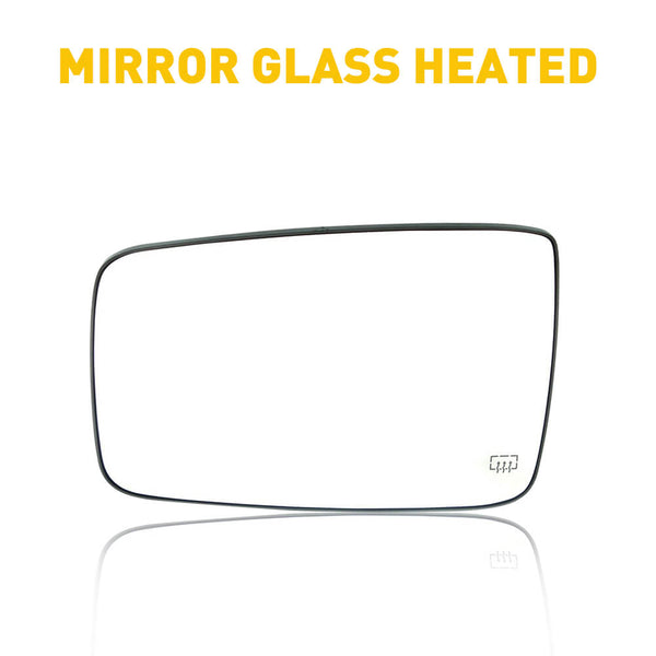 Heated Mirror Glass for 2010-2019 Dodge Ram 1500 2500, 2019 Ram 1500 Classic (Left & Right)