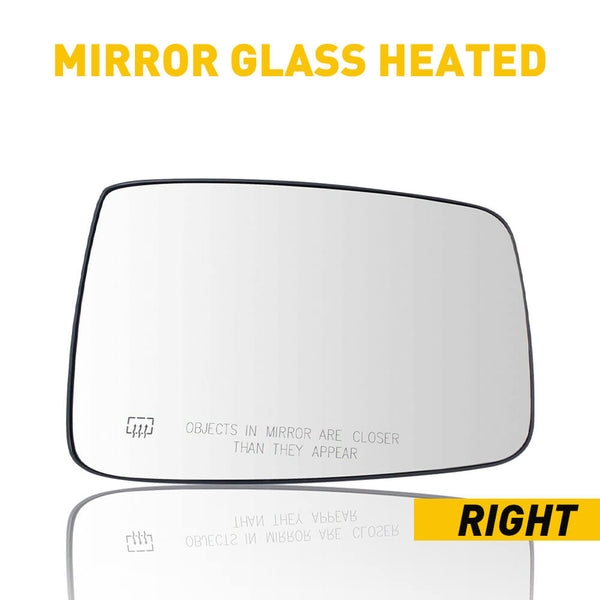 Heated Mirror Glass for 2010-2019 Dodge Ram 1500 2500, 2019 Ram 1500 Classic (Left & Right)