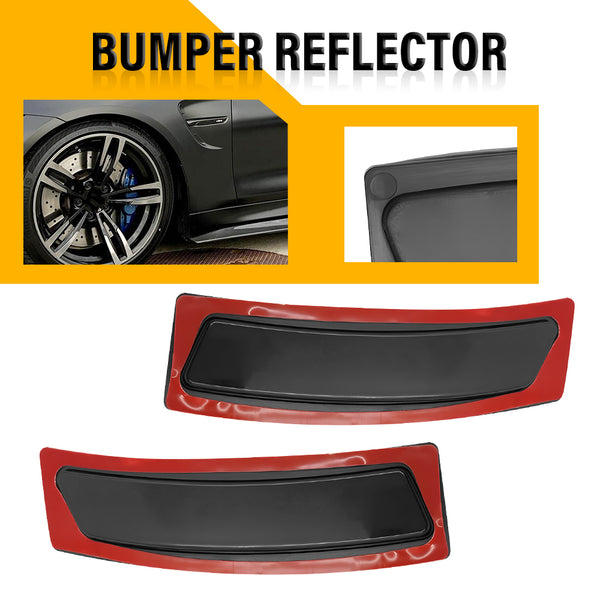 L&R Smoked Bumper Reflector Side Marker Light Reflector for BMW F30/F32/F36 M Sport